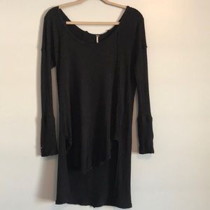 Free People / Black Long Loose Thermal